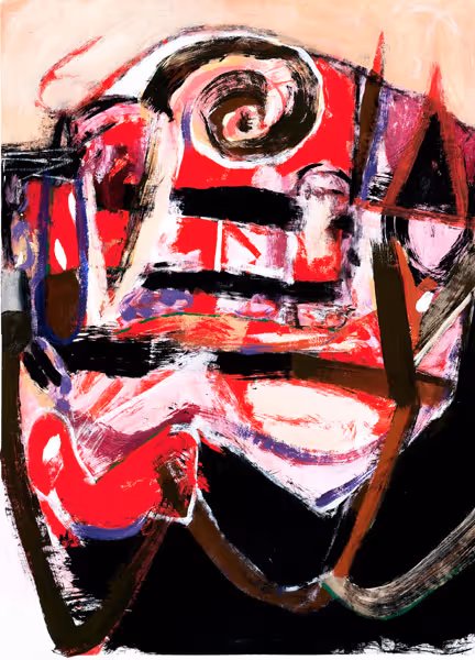 Jonathan Eckel: Untitled (2010) Acrylic and tempera on paper