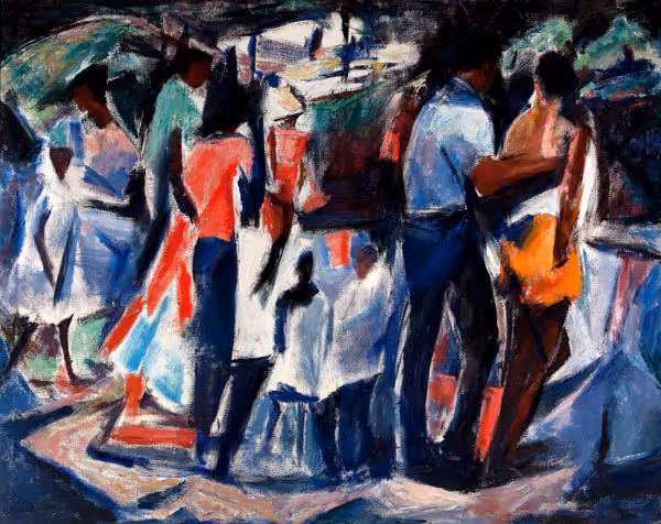 Ethel V. Ashton: River Drive (c. 1960) Oil on canvas