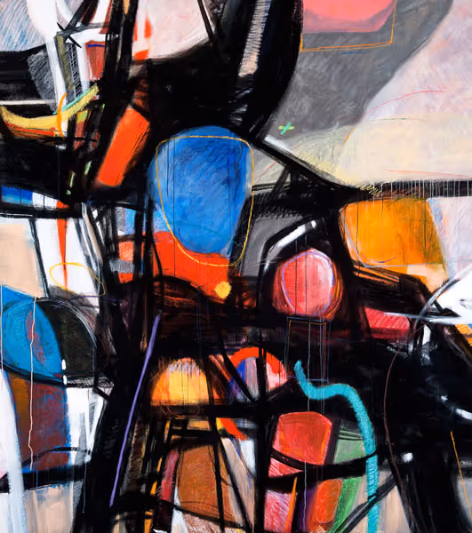 Helen Bershad: Melach (1987) Oil on canvas