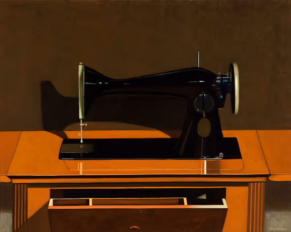 Sewing Machine with Open Drawer