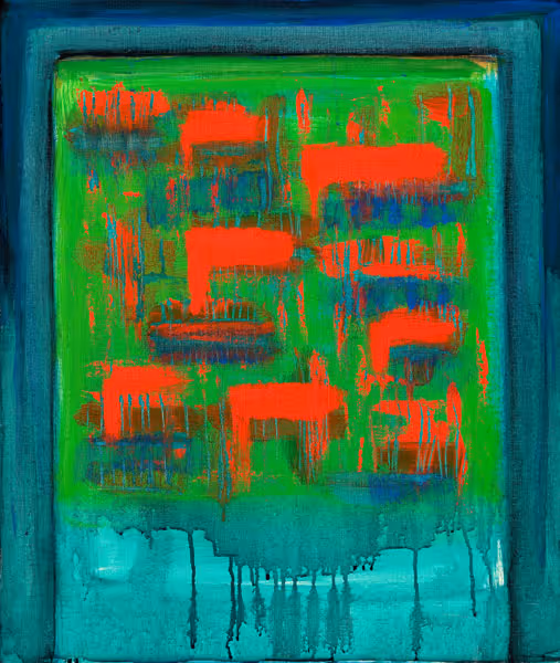 [Untitled] (Abstract in red, grean, and blue)