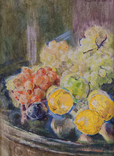 Katherine Gallagher: Still Life with Lemons (1945) Oil on canvas