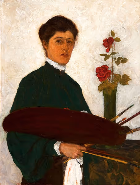 Margaretta S. Hinchman: Self Portrait when I was Young and Sad (Undated) Oil on canvas