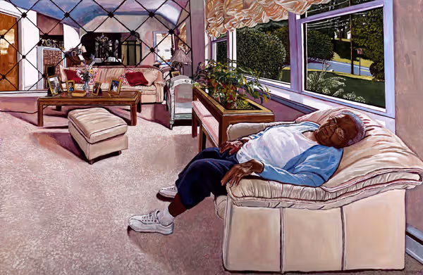 Mel Leipzig: Latta (2005) Acrylic on canvas