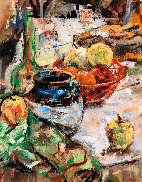 Maybelle Longstreet: [Still Life]  (late 1950s) Oil on canvas
