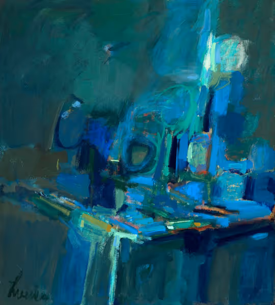 Jimmy Lueders: Harmony #1 (1975) Acrylic on linen