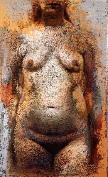 Susan Moore: Vanity 2 (2000) Oil stick on canvas