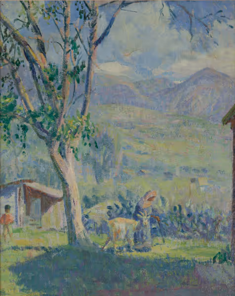 Landscape [with woman]