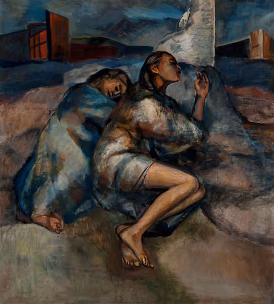 Nathan Koffman: Disinherited (c. 1930s) Oil on canvas