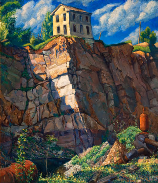 Bernard Badura: Raven Rock Quarry (1930) Oil on canvas