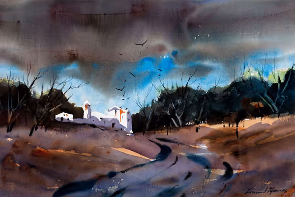 Domenic DiStefano: After the Storm (Undated) Watercolor