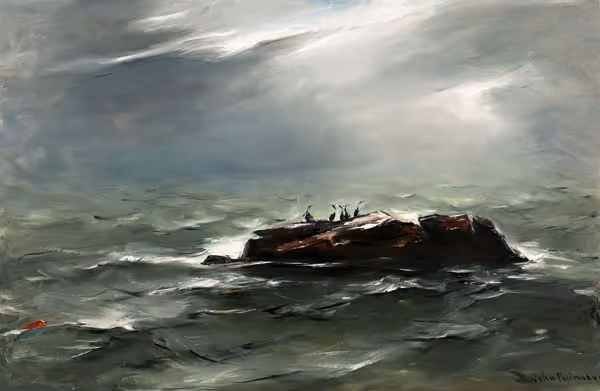 John Folinsbee: Shag Rock (c. 1950) Oil on canvas