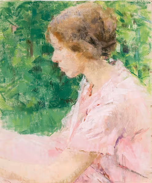 Woman in a Pink Dress
