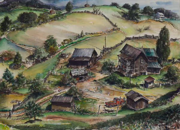 Landscape a River Knob