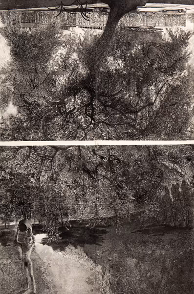 Anthony Peter Gorny: Pitch Darkness (1987) Lithography