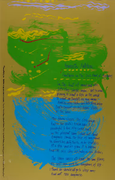 Kenneth Patchen, Poet from the "Peace Print" series