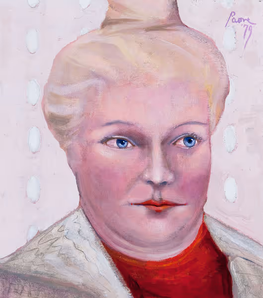 Peter Paone: Portrait of Joan (1979) Oil on canvas