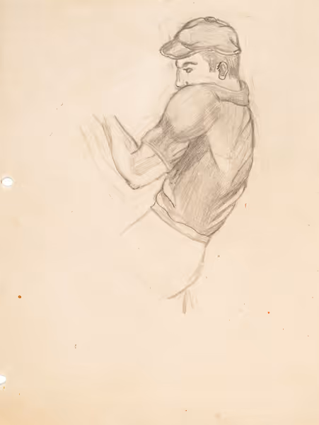 Sketchbook Study of a Laborer