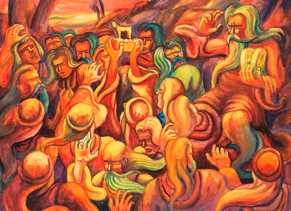 Study for "Moses and the Golden Calf"