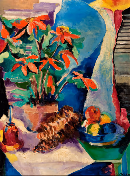 Still Life with Poinsettias