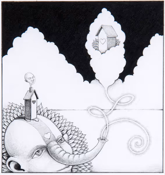 John Shipman: The Pilgrim (2005) Graphite on paper