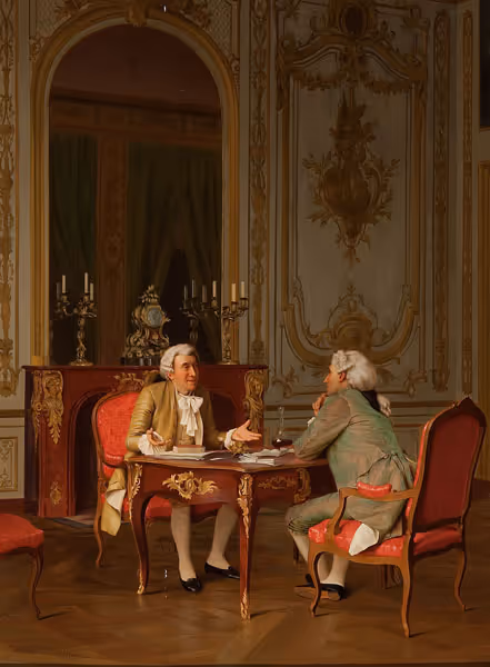 George Sloane: A Good Story (1900) Oil on panel