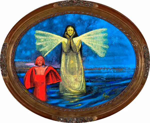 Peter Paone: Angels (Undated) Acrylic with sym varnish