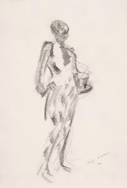 Adolphe Borie: Ethel Waters (c. 1925) Graphite on paper