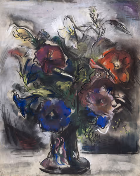 Margaret Ralston Gest: Petunias (1933) Watercolor