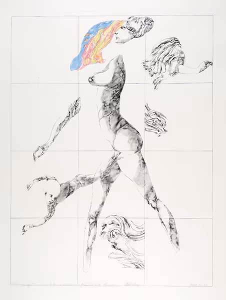 Jacob Landau: The Sucking Infant (1979) Lithography