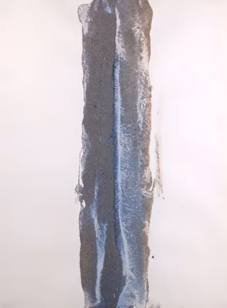 Elaine Kurtz: Alluvial Series #7 (c. 1996) Sand, mica, and acrylic on paper