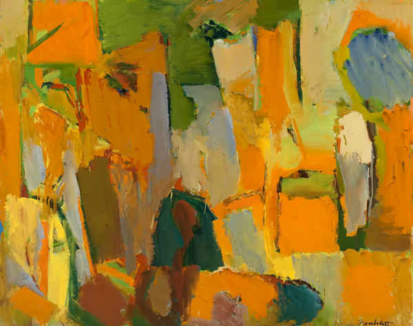 Sideo Fromboluti: Trees and Rocks (1954) Oil on canvas