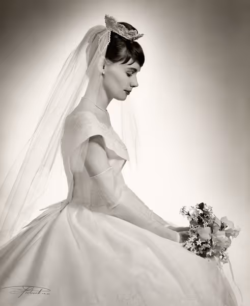 Severo Antonelli: Profiles of a Bride (Undated) Gelatin silver print