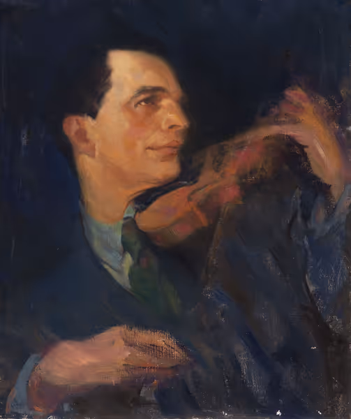 Violet Oakley: Study for Albert Spalding (Undated) Oil on canvas