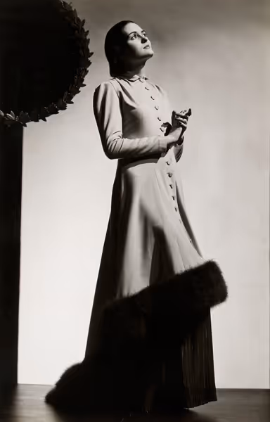 Severo Antonelli: Commercial Illustration - Fashion Ad, Marshall Field (1936) Gelatin silver print