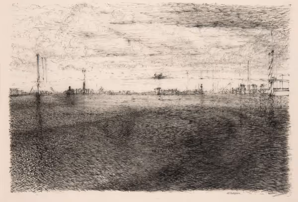 Michael Rossman: Delaware Series #2 (1993) Graphite and silver point on mylar