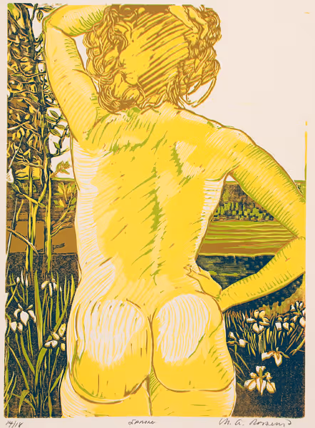Michael Roosevelt: Spring (1985) Wood engraving