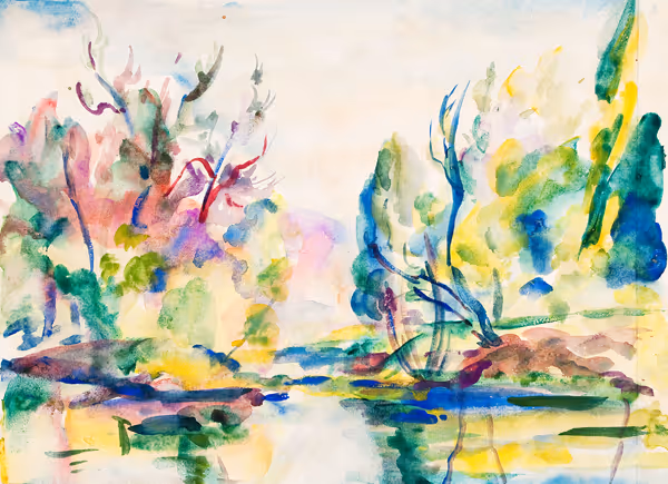 [Landscape with water in foreground]