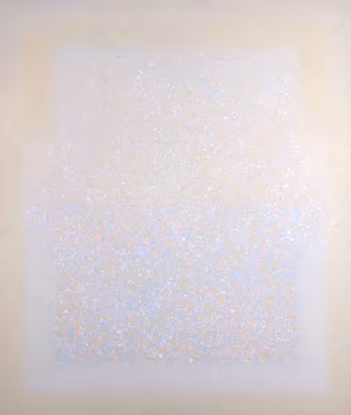 Elaine Kurtz: Untitled (1982) Sand, mica, and acrylic on vinyl-backed cotton