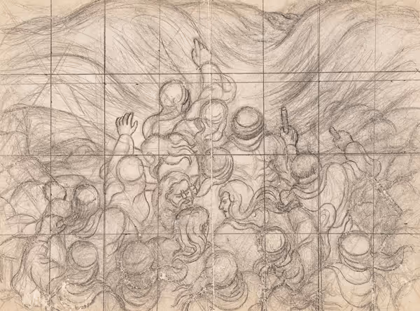Study for "Moses Parting the Red Sea"