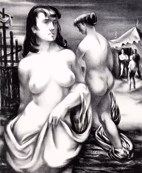 Figures at the Beach