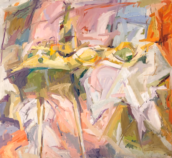 Louis Finkelstein: Untitled (Abstraction) (Undated) Oil on canvas