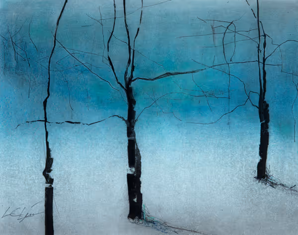 Lesa Chittenden Lim: Threesome - State I (2011) Three-plate etching