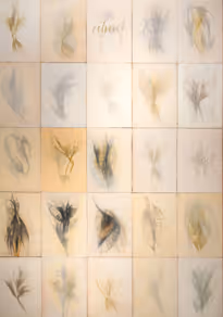 Susan Chrysler White: Requiem (for Roop Kanwar) () Wax on board