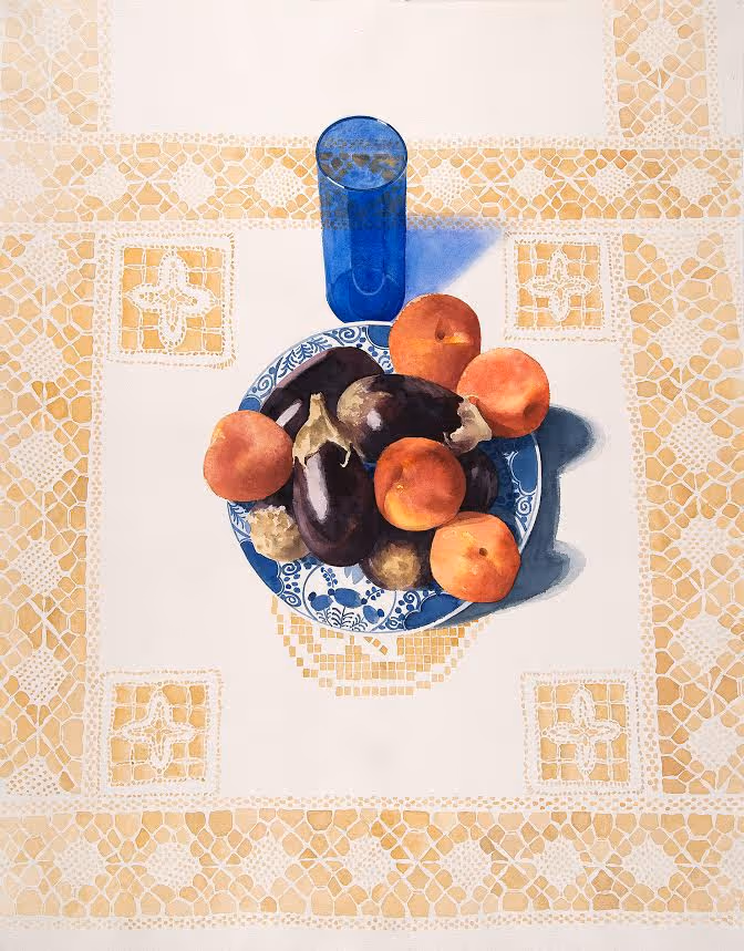 Still Life with Blue Glass