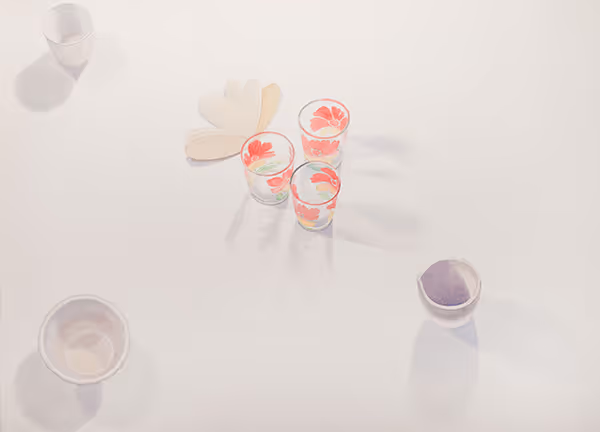 Flower Glass Watercolor 2