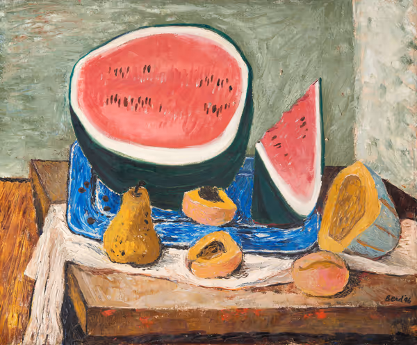 Untitled (Still Life with Watermelon and Pears)
