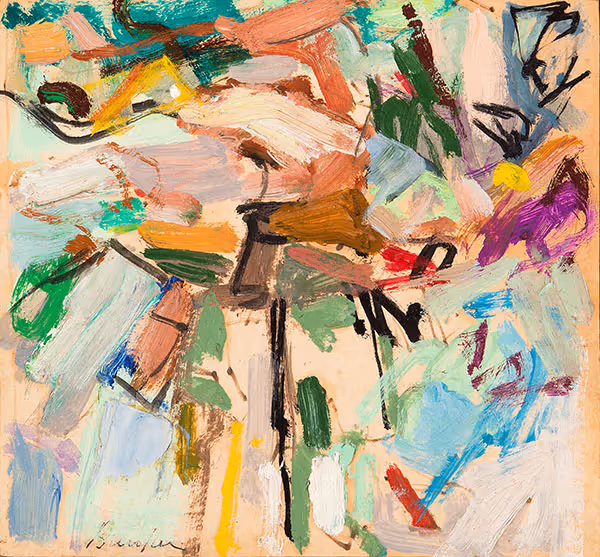 George Bunker: In the Marsh (1960) Oil on panel