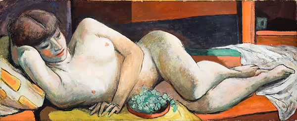 Nude with Grapes