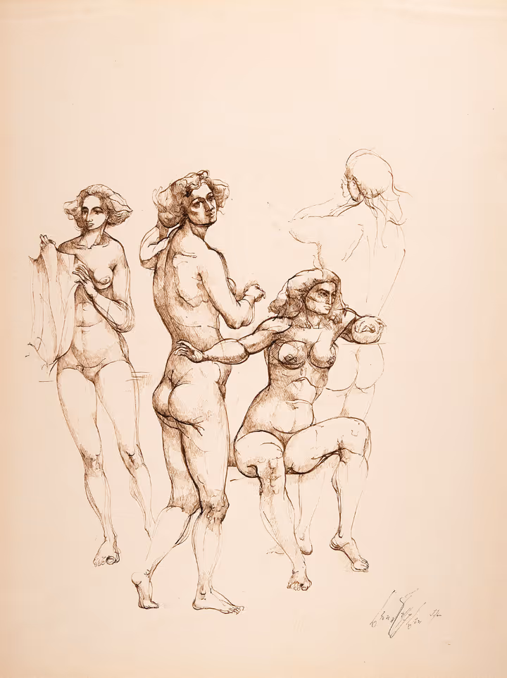 Group of Four Females